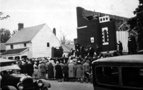 First Baptist Church during Construction 1930